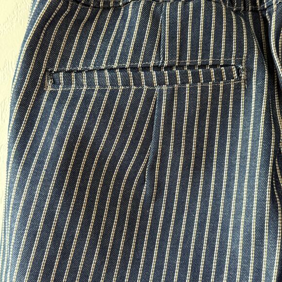 NWOT Major Threads men’s XXL Jastillana Zip Trousers Track Stripe Denim. Stack - Picture 7 of 9